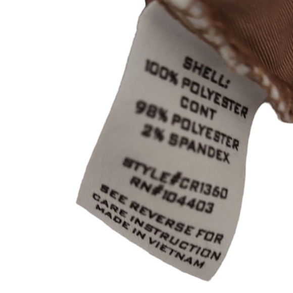 Mine Women's Bomber Jacket Tan Brown Western Equestrian Meadium - Picture 6 of 6